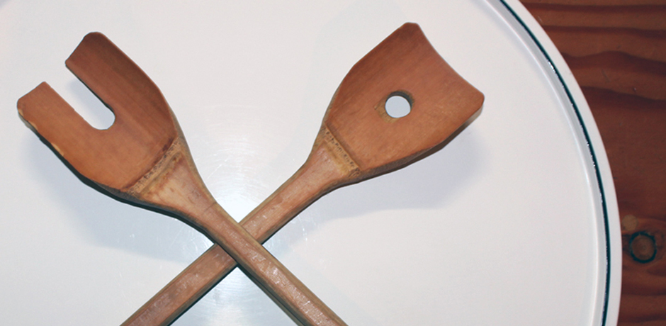 Hand made by Jiro SHIRASU / Salad server